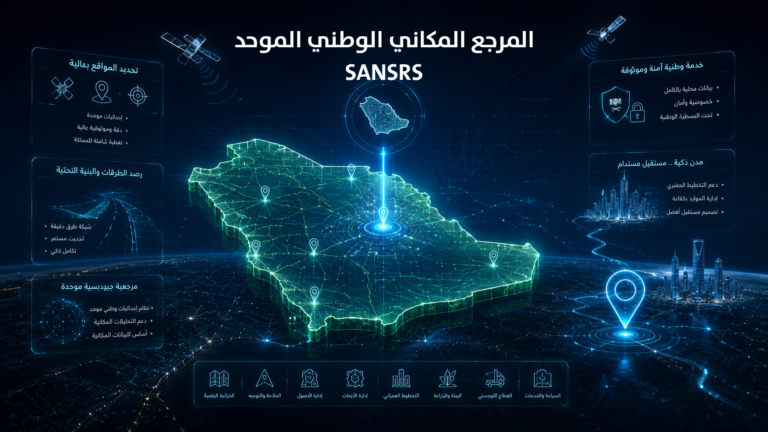 المرجع المكاني الوطني (SANSRS) في أعمال المساحة والشبكات الجيوديسية